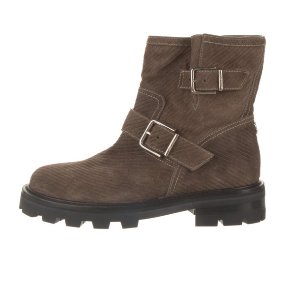 Jimmy Choo Shoes - NWOT Jimmy Choo Youth II Suede Moto Boots 7.5/37.5